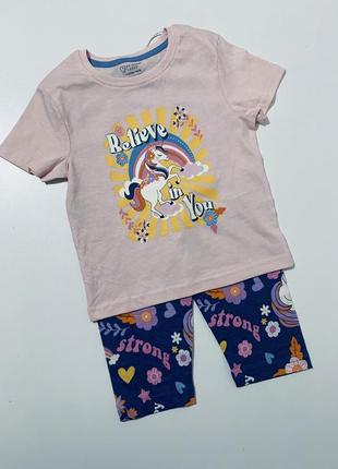 Хлопковая пижама с единорогом1 фото