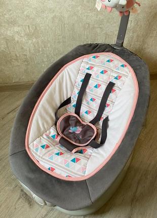 Заколисуючий шезлонг для новонароджених mastela рожевий