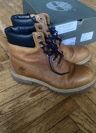 Timberland premium waterproof 25,5 см шкіряні1 фото