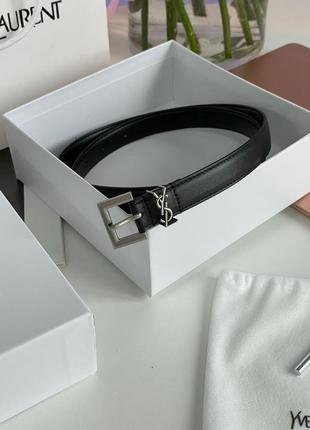 Ремень premium yves saint laurent belt silver 2.0