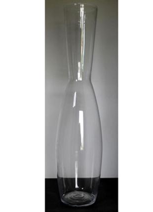 Ваза высокая ручной работы glass tower 82 см banquet crystal1 фото