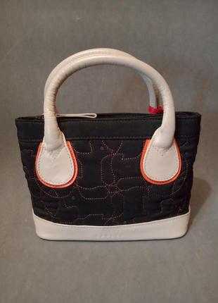 Мини сумочка кожа + ткань radley