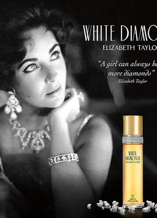 Elizabeth taylor. white diamonds. original.