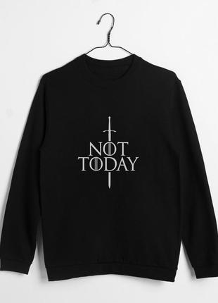 Світшот got "not today" унісекс, чорний, l, black "lv"