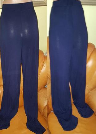 Літні легкі штани темно сині boohoo 12-407 фото