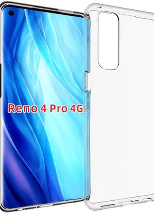 Tpu чохол epic transparent 1,5mm для oppo reno 4 pro