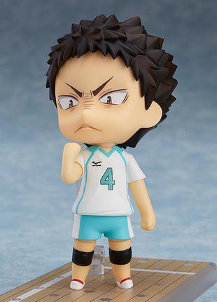 Оригинальная фигурка нендороид хадзиме иваизами с аниме волейбол haikyu!! nendoroid hajime iwaizumi 6993 фото