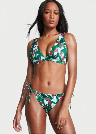 Купальник victoria's secret swim mix-and-match plunge bikini s зеленый