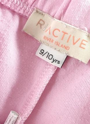 Шорты розовые короткие на девочку с надписями от бренда river island 9/103 фото