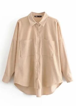 Вельветова сорочка zara