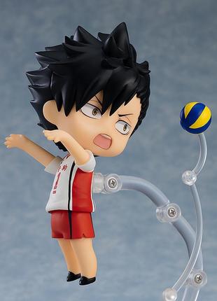 Оригинальная фигурка нендороид тецуро куро с аниме волейбол haikyu!! nendoroid tetsuro kuroo second uniform ver. 18372 фото