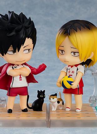 Оригинальная фигурка нендороид тецуро куро с аниме волейбол haikyu!! nendoroid tetsuro...