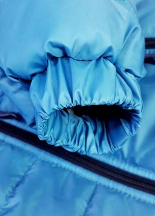 Демисезонная куртка для мальчика 104-158см голубой2 фото