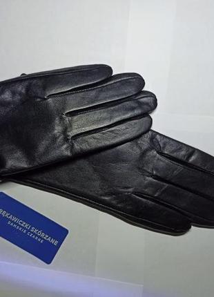 Кожаные перчатки зима-демисезон. различные размеры4 фото