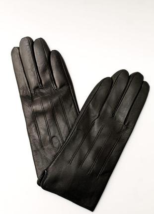 Шкіряні рукавички зима-демісезон . різні розміри9 фото
