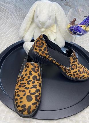 Леопардовые туфли