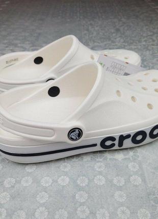 Крокс баябэнд клог белые crocs bayaband clog white5 фото