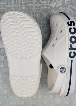 Крокс баябэнд клог белые crocs bayaband clog white6 фото