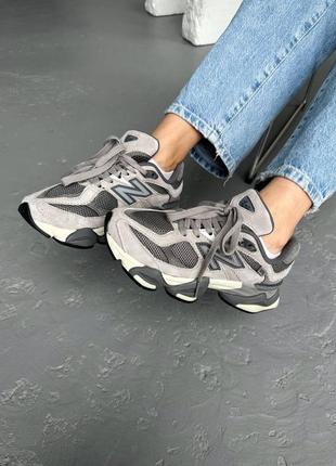 Трендові кросівки new balance 9060 grey жіночі кроси на подарунок