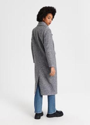 Женское длинное пальто из букле9 фото