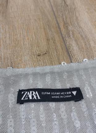 Боді з срібними паєтками zara4 фото