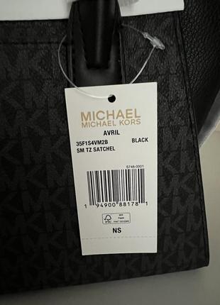 Сумка michael kors avril small logo top-zip оригинал6 фото