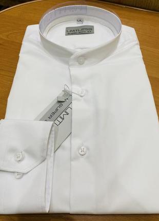 Белая рубашка стойка, limitless2 фото
