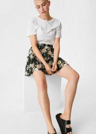 Женская  летняя юбка из вискозы clockhouse c&a германия размер 46 503 фото