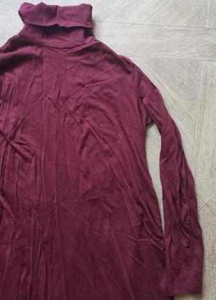 Туника-гольф бордового цвета 2
