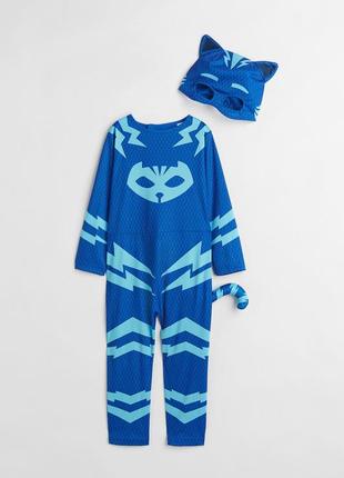 4-6/6-8 h&amp;m новый карнавальный маскарадный костюм супергероя pj masks герои в масках конор кетбой