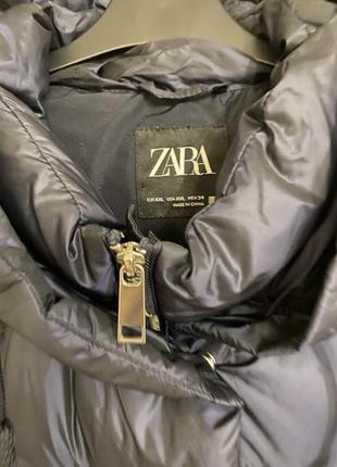 Zara тонкий пуховик на весну 2xl2 фото