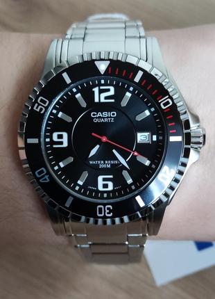 Оригинальные мужские часы casio mtd-1053d с водонепроницаемостью 200м.2 фото