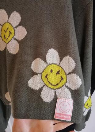 Жакардовый вязаный свитер коллекция smiley world от h&m7 фото