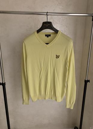 Светр lyle scott жовтий джемпер світшот