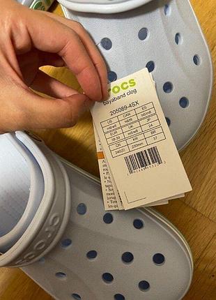Крокс баябенд клог голубі crocs bayaband clog mineral blue / pistachio8 фото