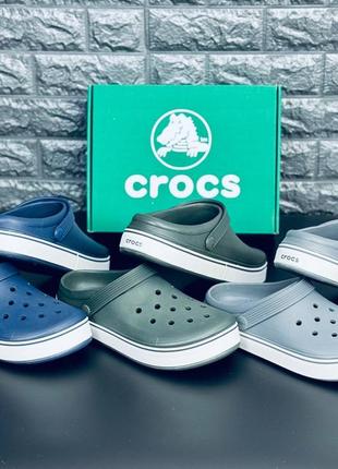 Мужские шлепанцы crocs тапочки крокс