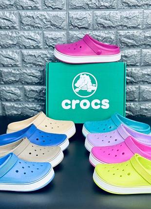 Женские шлепанцы crocs тапочки крокс