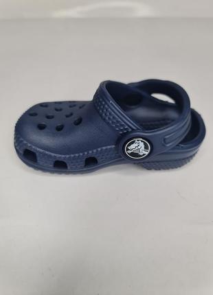 Детские сабо crocs jibbitz classic clog 204536-410-c4 19-20 темно-синие3 фото