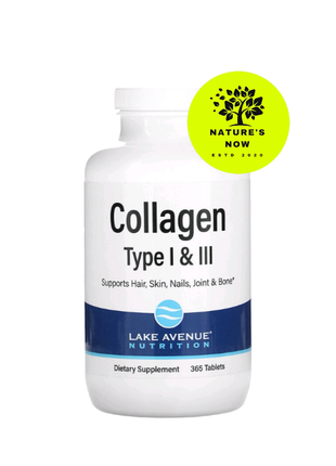 365 таблеток/колаген 1 і 3 тип із вітаміном с — 1000 мг/lake avenue