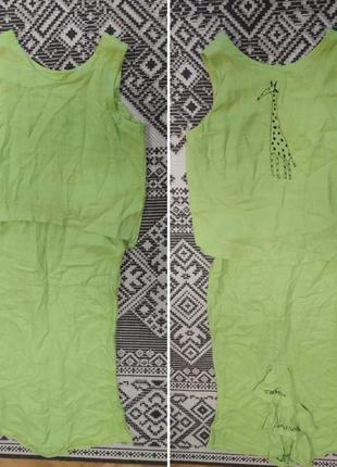 Шикарный льняной костюм неимоверного цвета, р.38-40