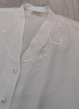 Винтажная нежная блуза в стиле 90х.6 фото