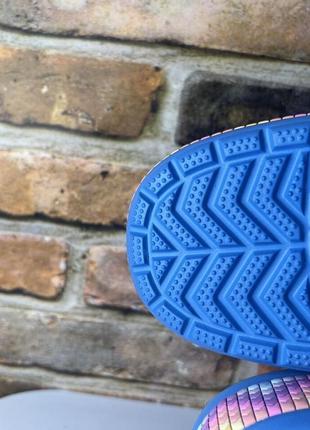 Крокс сабо баябенд клог мульті голубі crocs bayaband clog chevron powder blue / multi