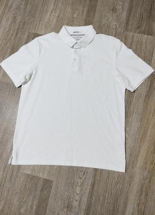 Мужская белая футболка / jack wills / поло / хлопковая футболка / мужская одежда / чоловічий одяг /