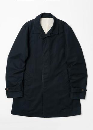 Muji organic cotton coat navy чоловіче пальто