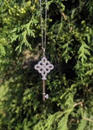 Ключик тиффані knot key pendant.2 фото