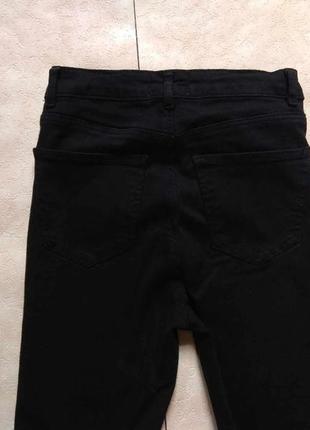 Брендовые черные джинсы с высокой талией на высокий рост tally weijl, 36 размер.7 фото