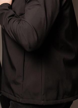 Мужская куртка демисезонная soft shell ветровка повседневная с капюшоном8 фото