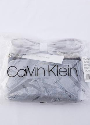 Коричнева сумка через плече calvin klein manogram logo6 фото