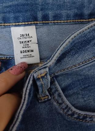 Новые  фирменные джинсы скинии h&m4 фото