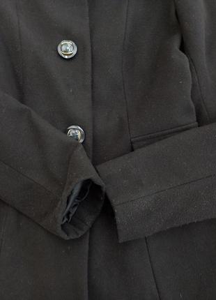 Пальто clockhouse черное кашемировое4 фото